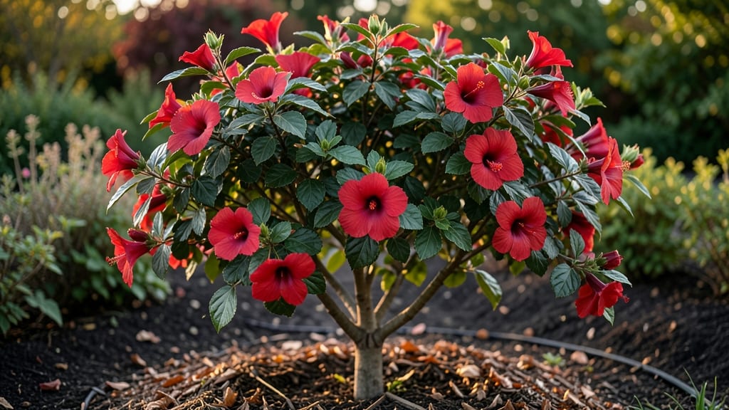 Red Tree Rose of Sharon Pruning: Year-Round Blooms Through Strategic Trimming