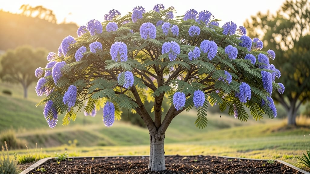 What Does a Jacaranda Tree Look Like: Distinctive Purple Bloom Clusters and Foliage Shapes
