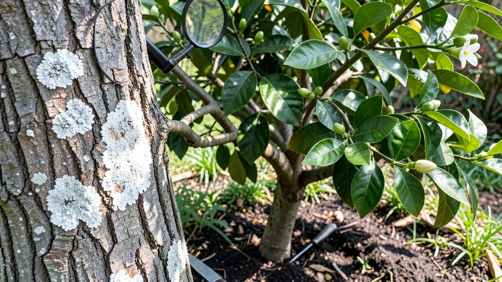 White Spots on Orange Tree Trunk: Fungal Spots? 3-Step Cure Guide