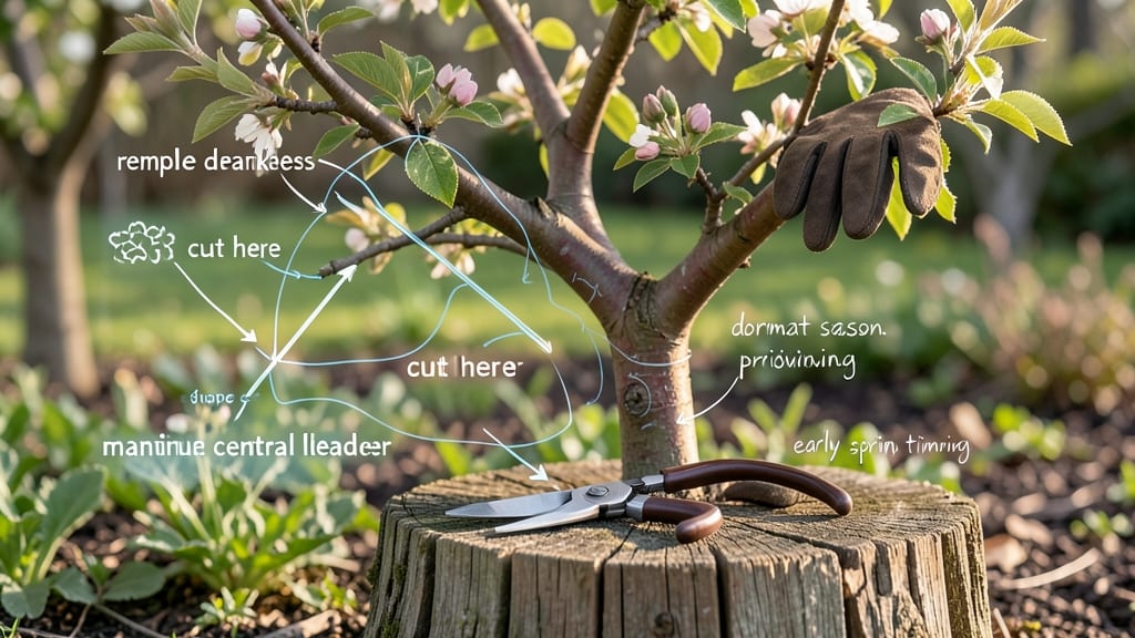 Small Peach Tree Pruning Diagram: Step-by-Step Cuts for Healthy Growth