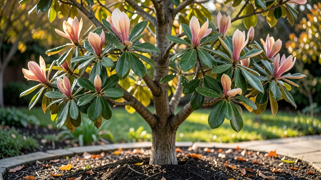 Saucer Magnolia Tree Leaves: Year-Round Glossy Foliage With Minimal Care