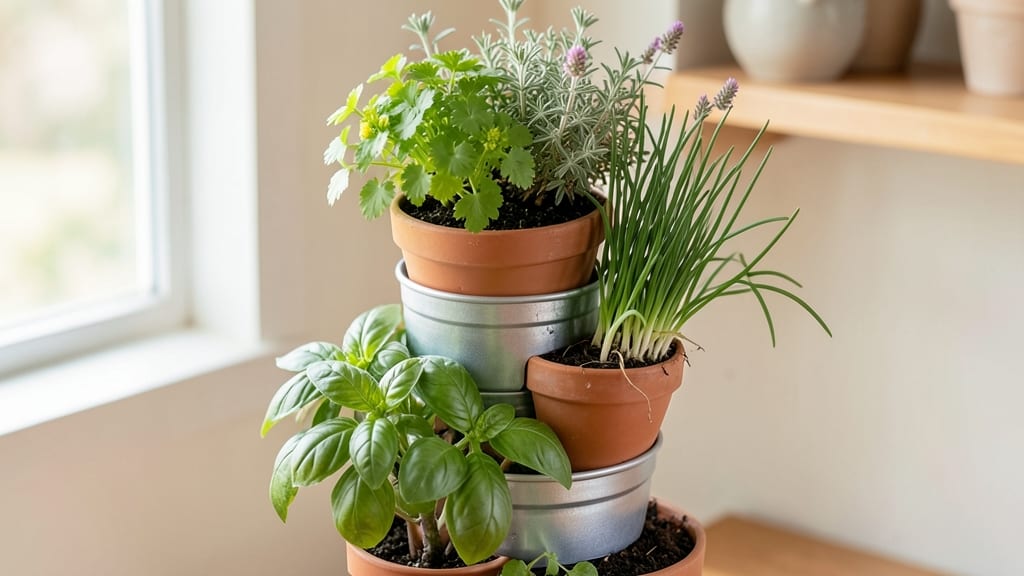 Dollar Tree Planter Tower: Vertical Garden Space-Saver for Small Yards