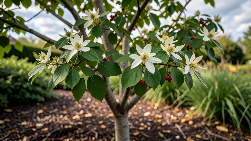 Tree Red Berries White Flowers: Year-Round Garden Drama in Compact Form
