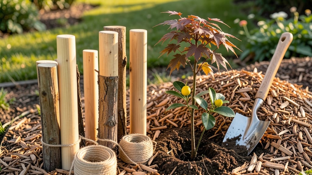 Tree Stakes Wood: Sturdy Support for Straight, Stronger Plants